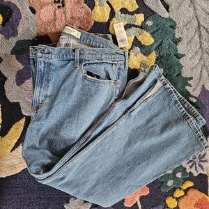 Abercrombie & Fitch Women's Blue High Rise Vintage Flare Jeans